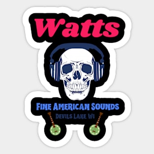 Watts fine American sounds Sticker